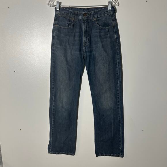 Levi’s 514 Slim Straight Washed Dark Blue  Jeans Men’s Size 29x29 - Picture 1 of 7